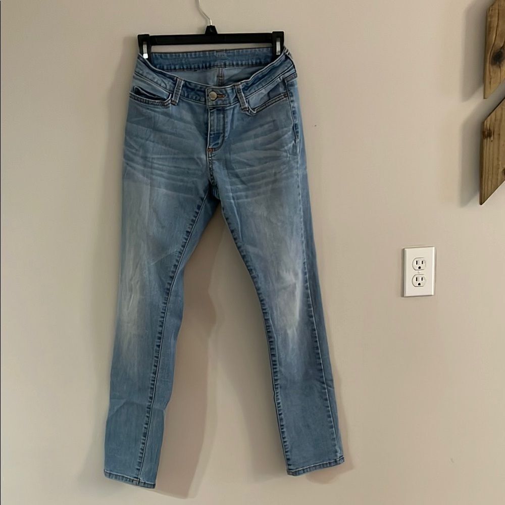 a.n.a Blue Straight Leg Jeans